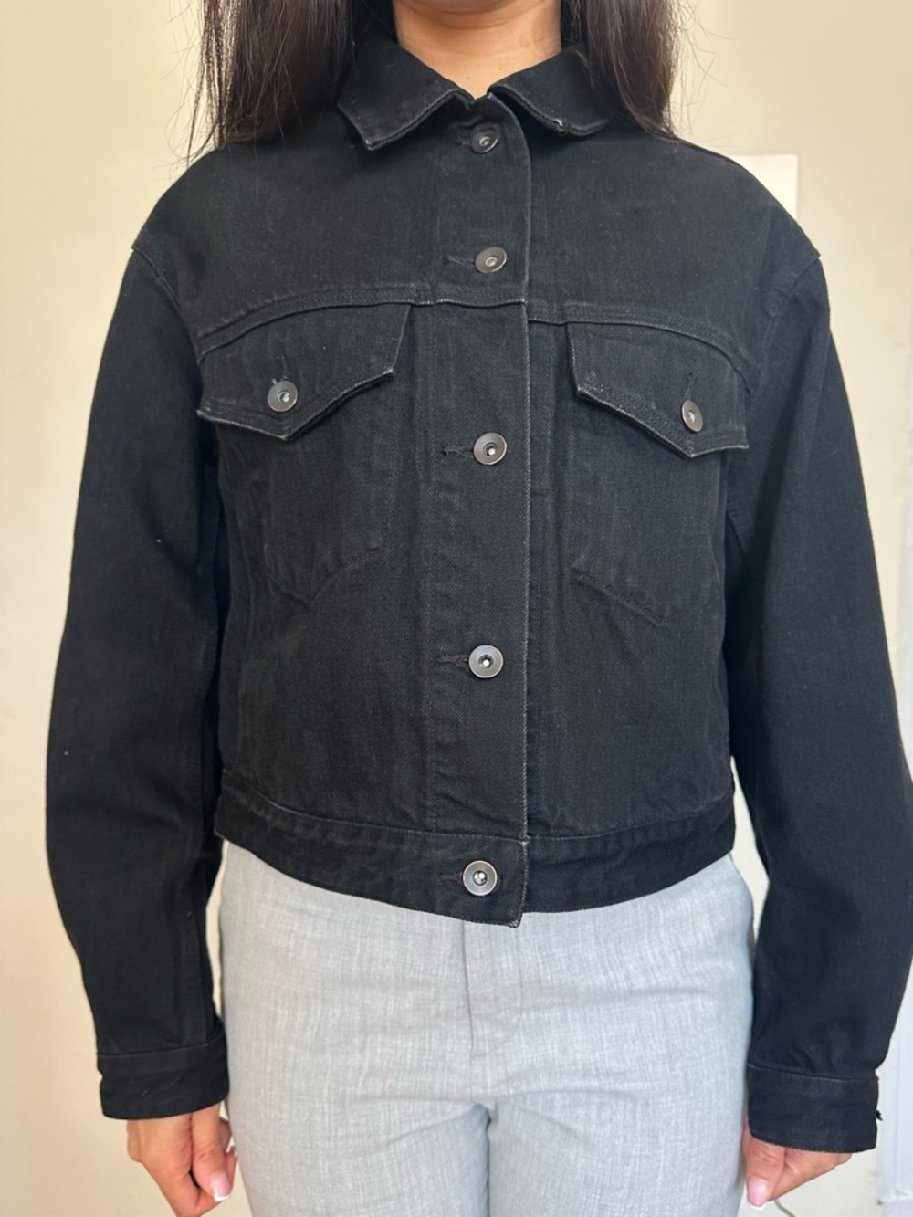 Uniqlo Black Denim Jacket